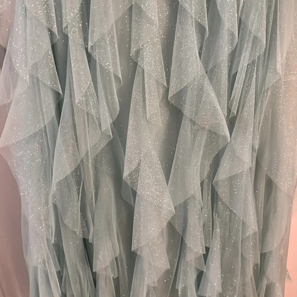 PRICE DROP!🌸 Mint Green Prom dress by (Nights by teeze me), Size 3 in Juniors. - Picture 6 of 9